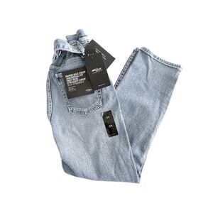 Silver Jeans Co. Womens Denim Pants High Rise Universal Fit Straight Blue Sz 24